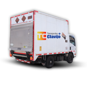 Vehículos con diferentes capacidades, Transportes Clavijo, camión con plataforma
